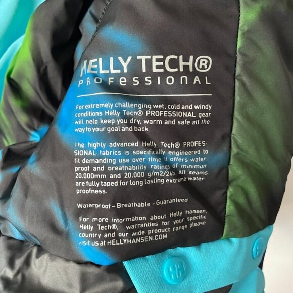 Helly Hansen Professional Floria Insulated Ski Snow Jacket Coat Blue Size Medium - Picture 14 of 15
